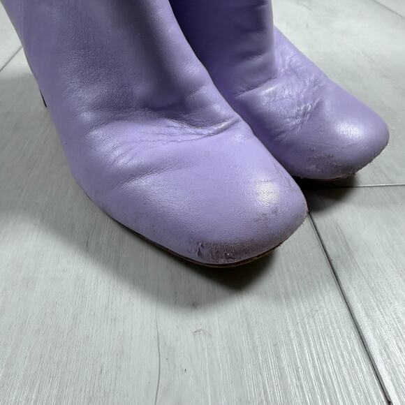 Kate Spade New York Women's 9 Tall Rochelle Boots Purple Lilac Leather - Picture 9 of 9